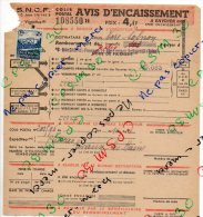 SNCF Colis Postaux - Avis D´ Encaissement - Timbre 2.50 Fr - Remboursement - Bleu - Viaduc De Garabit (n°108550) - Other & Unclassified