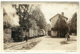 Carte Postale Ancienne Viriville - La Gare - Chemin De Fer - Viriville