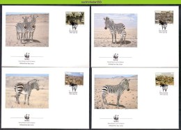 Mzi111fb WWF FAUNA ZOOGDIEREN PAARDEN HORSES HARTMANN'S MOUNTAIN ZEBRA MAMMALS NAMIBIA 1991 FDC'S - FDC