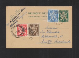 Belgien GSK 1946 Nach Tschechoslowakei - Covers & Documents