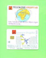 ALBANIA - Chip Phonecard/Telephone Over Globe * - Albanië