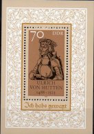 Graf Hutten 1988 Reichs-Ritter DDR Block 93 ** 2€ Porträt Des Humanisten Blocchi Bf M/s Bloc History Sheet Of Germany - Mitología