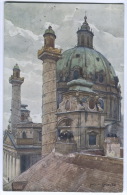 Austria - WIEN, Karlskirche, Art Postcard - Chiese