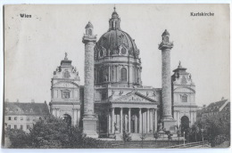 Austria - WIEN, Karlskirche, 1915. - Iglesias