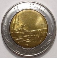 !!! 500 LIRE 1982 FDC " BICOLORE BIMETALLICO "  !!! - 500 Liras