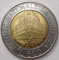 !!! 500 LIRE 1996 FDC " BICOLORE BIMETALLICO ISTAT "  !!! - 500 Lire