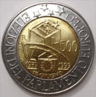 !!! 500 LIRE 1999 FDC " ELEZIONI PARLAMENTO EUROPEO " COMMEMORATIVA !!! - 500 Liras