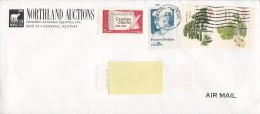 United States NORTHLAND AUCTIONS Norway 15 Øre Polar Bear Eisbär Cachet NEWARK 1991 Cover Frances Perkins Trees (Pair) - Briefe U. Dokumente