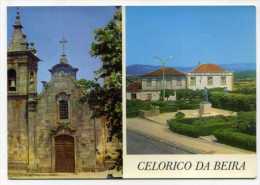 CELORICO DA BEIRA - Igreja De Stª. Maria E Monumento A Sacadura Cabral  (2 Scans) - Guarda