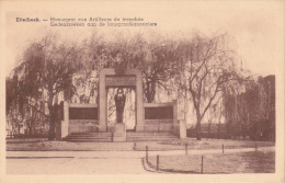 Etterbeek.  -  Gedenkteken Aan De Loopgraafkanonniers;  1914-1918 - Etterbeek