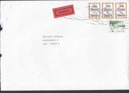 Denmark EXPRESS Label VEJLE 1984 Cover Brief To ODENSE Danish Law 3-Stripe & Billards (Cz. Slania) (2 Scans) - Briefe U. Dokumente