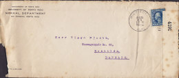 United States UNIVERSITY OF PORTO RICO, RIO PIEDRAS 1916 Cover To ROSKILDE Denmark Opened By Censor 4191 Label Zensur - Storia Postale