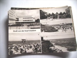 Duitsland Deutschland DDR Mecklenburg Vorpommern Usedom Strand Und Gebäude - Usedom