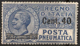 ITALIA - ITALY - POSTA PNEUMATICA - 40/30 C - *MLH - 1924 - Rohrpost