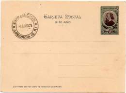 ARGENTINA 1901- Entire Postal Card Of 2 Cents Bartolome Mitre With The Battle Ship "San Martin" At Back - Postal Stationery