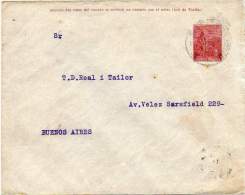 ARGENTINA 1914 - Entire Postal Envelope Of 5 Cents Agriculture From Santiago Del Estero To Buenos Aires - Postwaardestukken