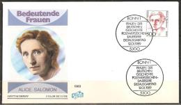 Berlin 1989 // 830 FDC Freimarken, Frauen - 1981-1990