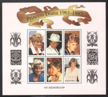 Burkina Faso - 1998 Princess Diana Kleinbogen (1) MNH__(THB-2714) - Burkina Faso (1984-...)