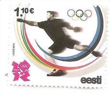 Estonia Estland Estonie London 2012 Olympic Games  MNH - Estate 2012: London