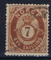 Norway: 1872, Mi  21 Used - Oblitérés