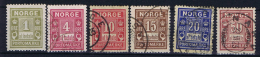 Norway: Postage Due  , Mi  1 - 6 Used / MH - Gebraucht