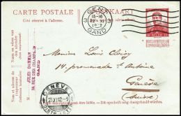 Belgium 1912, Postal Stationery Gent To Geneve - Carte-Lettere