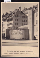 Le Locle - 1948 : Monument à La Mémoire Des Girardet Sculpté Par Léon Perrin ; Form. 15 / 10 (12´501) - Le Locle