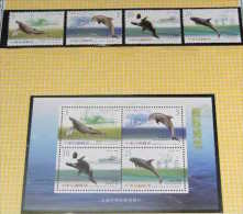2002 Taiwan Cetacean Stamps & S/s Whale Dolphin Fishing Boat Whaler Fauna - Dauphins