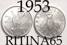 ECCEZIONALE !!! 2 LIRE 1953 FDC " OLIVO " !!! - 2 Lire