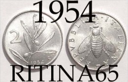 ECCEZIONALE !!! 2 LIRE 1954 FDC " OLIVO " !!! - 2 Lire