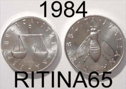COPPIA !!! 1 LIRA + 2 LIRE 1984 FDC !!! - 1 Lire