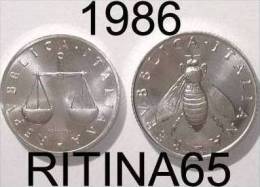 COPPIA !!! 1 LIRA + 2 LIRE 1986 FDC !!! - 1 Lire