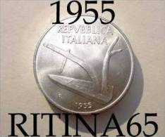 ECCEZIONALE !!! LIRE 10 1955 FDC DA ROTOLINO !!! - 10 Lire