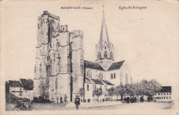 CPA De ROUFFACH (68) - Eglise ST ARBOGASTE - ANIMATIONS - édit J. KUNTZ - Rouffach