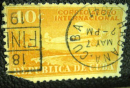 Cuba 1931 Aircraft Over Beach 40c - Used Damaged - Usati