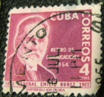 Cuba 1955 General Emielo Nunez 4c - Used - Used Stamps