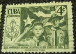 Cuba 1954 3rd National Scout Camp 4c - Used - Gebruikt