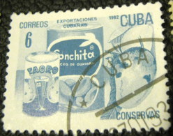 Cuba 1982 Exports Tinned Fruit 6c - Used - Oblitérés