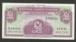 BRITISH ARMED FORCES (Special Voucher) - ONE POUND (4th Series) - Forze Armate Britanniche & Docuementi Speciali