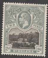 St Helena 1912  2d  SG75  MH - Sainte-Hélène