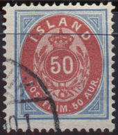 ICELAND - ISLANDE - 50 A - Mi. 16A - USED- 1892 - Used Stamps