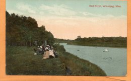 Red River Winnipeg Manitoba Old Postcard - Winnipeg