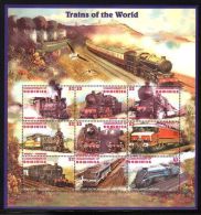 Dominica - 1996 Trains Kleinbogen (1) MNH__(THB-731) - Dominica (1978-...)