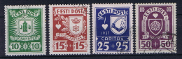 Estland: 1937 , Mi Nr 127 - 130 , Used - Estonia