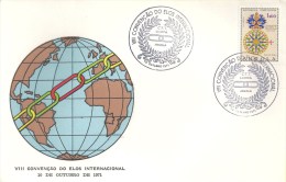 ANGOLA - TIMBRES - STAMPS - MARCOPHILIA - VIII CONVENTION DES LIENS INTERNATIONAUX - LUANDA 10-10-1971 - Angola