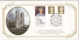 Steven Scott FDC Of 1997, First 'Gold' Definitive, The Golden Wedding Year, The Queen, Great Britian, Westminster Abbey - 1991-2000 Decimal Issues