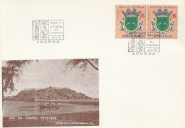 ANGOLA - TIMBRES - STAMPS - MARCOPHILIA - JOUR DE LA VILLE - GROUPE AMIS DE LUANDA - 15-08-1968 - Angola