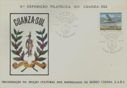 ANGOLA - TIMBRES - STAMPS - MARCOPHILIA - 3er. EXPOSITION PHILATÉLIQUE  DU CUANZA-SUL - NOVO REDONDO 01-12-1965 - Angola