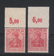 D.R.Nr.86 I+II,Oberrand P,postfrisch (3650) - Unused Stamps