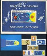 CUBA 1965 QUIET SUN YEAR + 2 Scarce S/S MNH ASTRONOMY SPACE Science CV.$28.50 - Unused Stamps